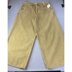 Free People - Electric Feels Dropped Wide Leg Denim Pants Women's Sz 30 NWT New